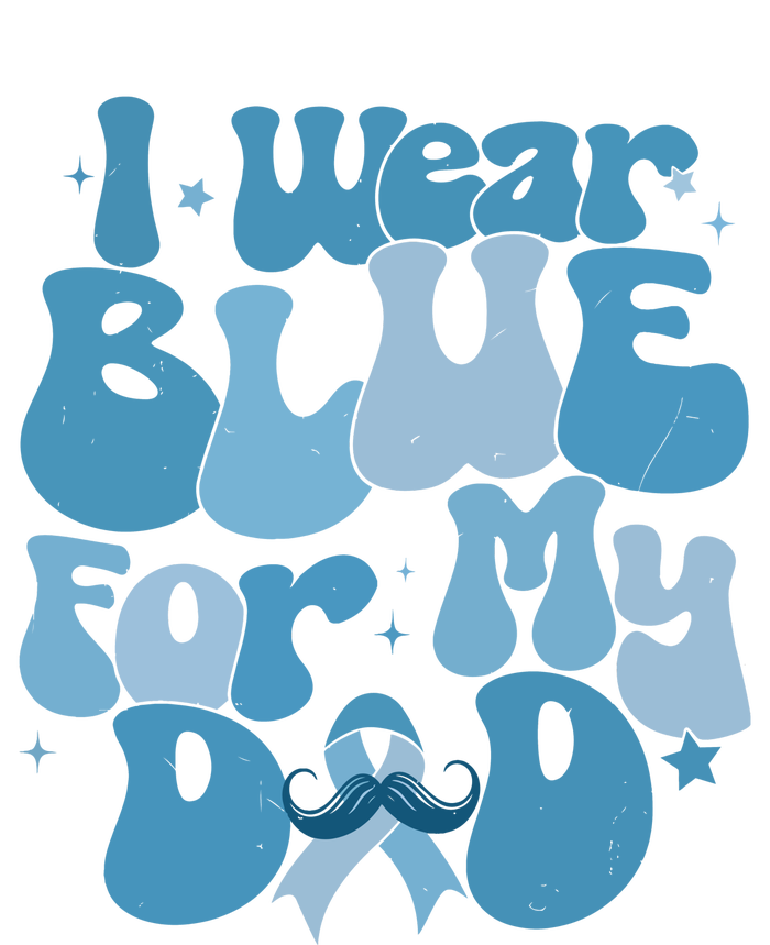 I Wear Blue For My Dad Prostate Cancer Blue Ribbon Coaster