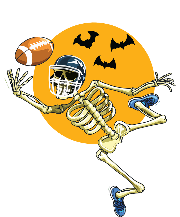 American Football Skeleton Halloween Boy Football Fan T-Shirt