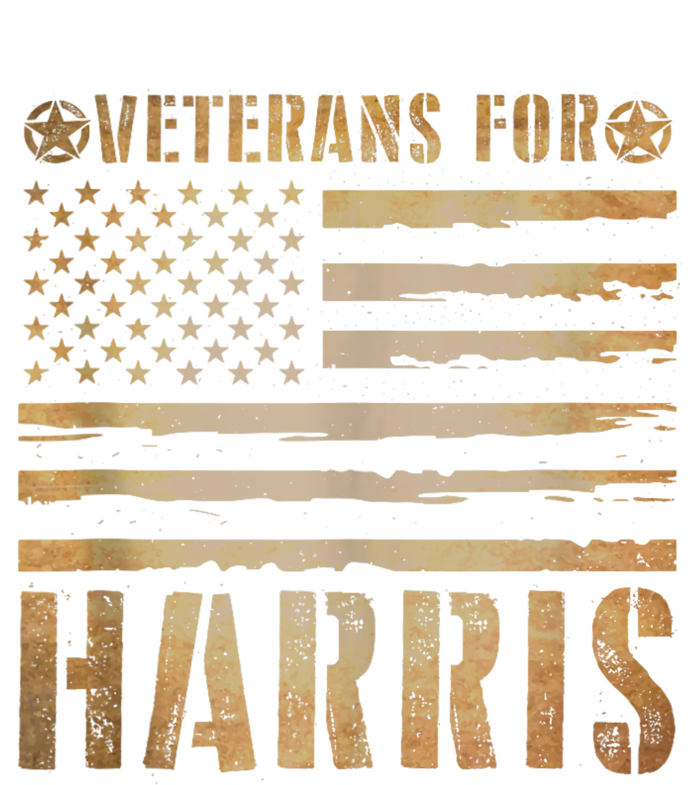 Vintage Veterans For Harris 2024 Military Vets Kamala Harris Premium T-Shirt