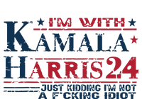 Im With Kamala Just Kidding Not Idiot Retro Election 2024 T-Shirt