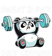 Panda Sweat Is Just Fat Crying Gym V-Neck T-Shirt