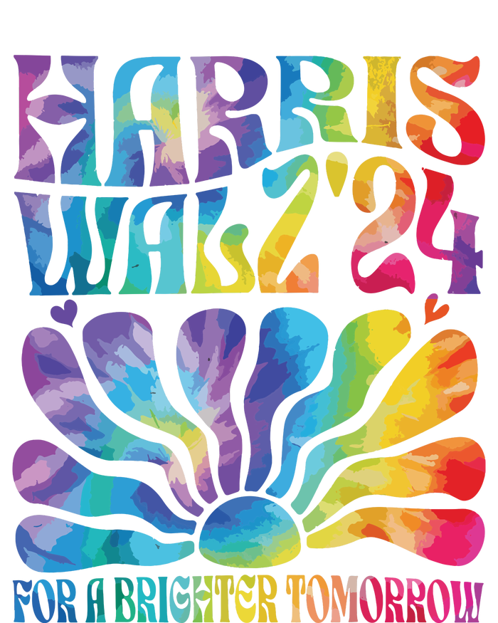 Tie Dye Harris Waltz 2024 Election Kamala Harris Tim Waltz Kids Tie-Dye T-Shirt