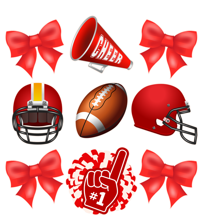 Cute Football Cheer Fan Lover Coquette style Magnet