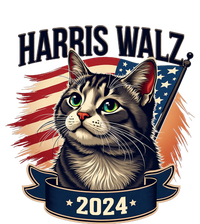 Harris Walz 2024 Funny Cat Kamala Harris Tim Walz Waltz T-Shirt