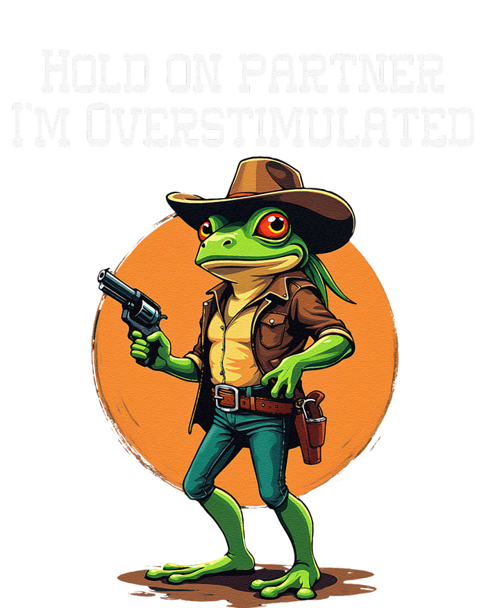 Hold On Partner IM Overstimulated Cow Frog Cooling Performance Long Sleeve Crew