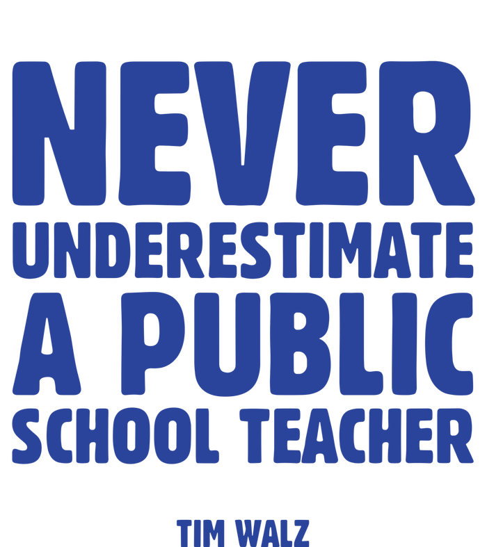 Never Underestimate A Public School Teacher Tim Walz Canvas