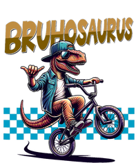 Bruhosaurus Trex Dinosaur Riding Bmx Bike Cropped Pullover Crew