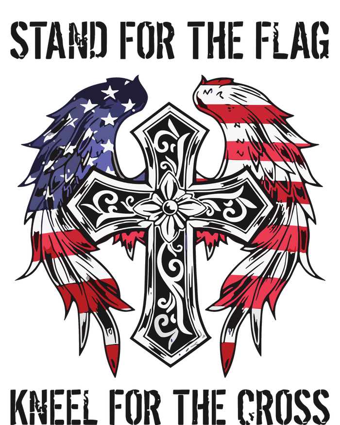 Stand For The Flag Kneel For The Cross Pajama Set