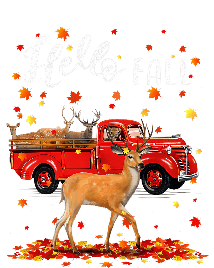 Maple Deer Leaf Fall Autumn Red Truck Gift Kids Tie-Dye T-Shirt