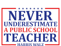 Never Underestimate A Public School Teacher Harris Waltz Toddler Zip Fleece Hoodie