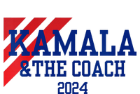 Kamala And The Coach 2024 Kamala Harris Tim Walz Crop Fleece Hoodie