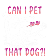 Can I Pet That Dog Skeleton Halloween Striped Beanie with Solid Band