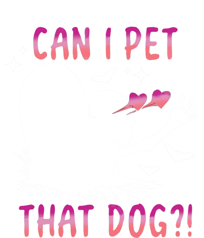 Can I Pet That Dog Skeleton Halloween Striped Beanie with Solid Band