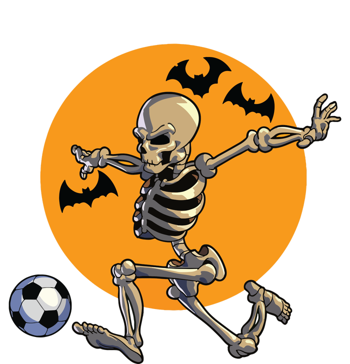 Soccer Skeleton Halloween Boy Soccer Player Halloween Garment-Dyed Sweatshirt