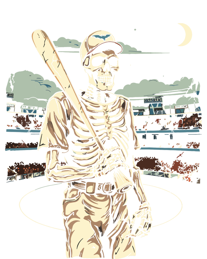 Spooky Creepy Baseball Skeleton Halloween Boy T-Shirt