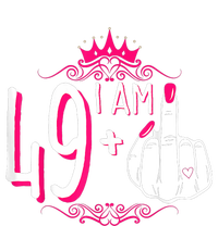 I Am 49 Plus 1 Middle Finger 49th Women Birthday Funny T-Shirt