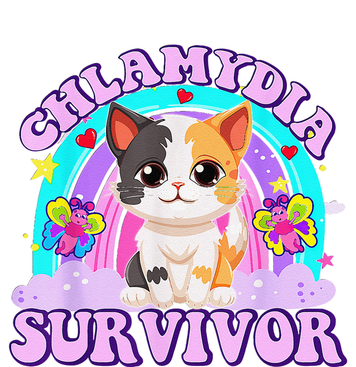 Chlamydia Survivor Cat Rainbow Gift Impact Tech Backpack