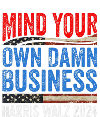 Mind Your Own Damn Business Harris Waltz 2024 Democrat Gift High Crown Mesh Back Trucker Hat