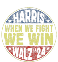 Harris Waltz 2024 When We Fight We Win American Election Dry Zone Grid Polo