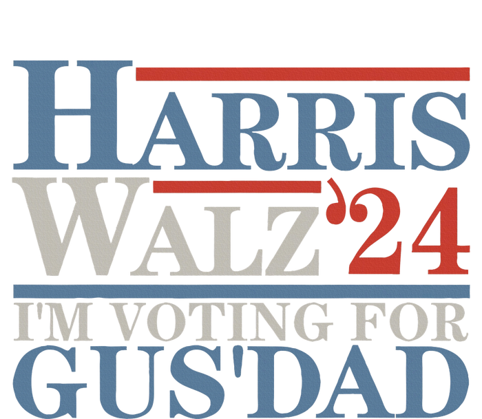 Vote Kamala Harris Walz 2024 IM Voting For Gus Dad V-Neck T-Shirt