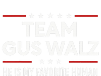 Team Gus Walz Waltz He Is My Favorite Human Women's Crop Top Tee