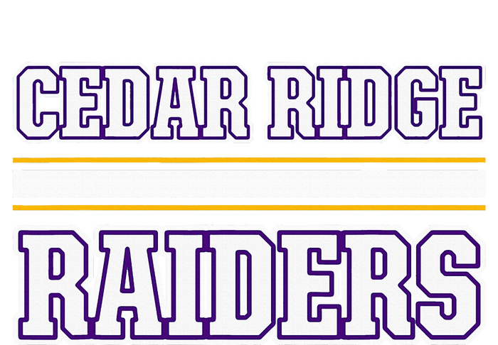 Cedar Ridge Raiders Horizontal Stripes Tall Hoodie