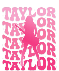 Girl Retro Taylor First Name Personalized Groovy 80S Women's Perfect Tri Tunic Long Sleeve Shirt