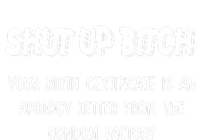 Shut Up Bitch Your Birth Certificate Is An Apology Letter From The Condom Factor Wool Snapback Cap