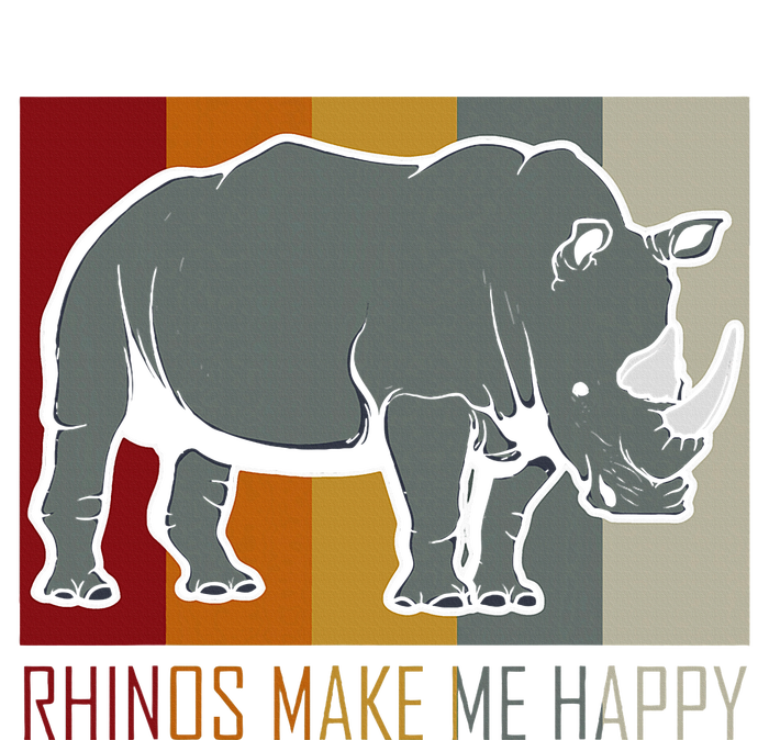 Rhinos Make Me Happy Rhino Sustainable Beanie