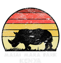 Vintage Retro Masai Mara Park Kenya Africa Safari Rhino T-Shirt