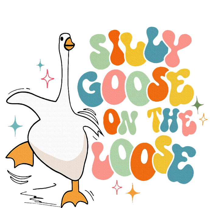 Silly Goose On The Loose Retro Groovy Silly Goose Club Women’s Perfect Tri Rocker Tank