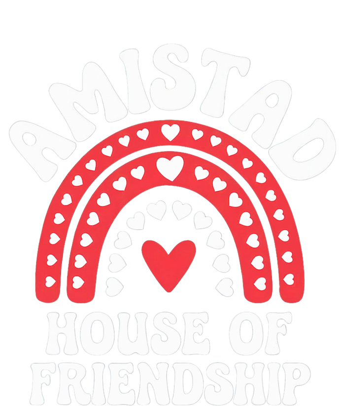 Amistad House Of Friendship Boho Heart Rainbow Women's Perfect Tri Rocker Tank