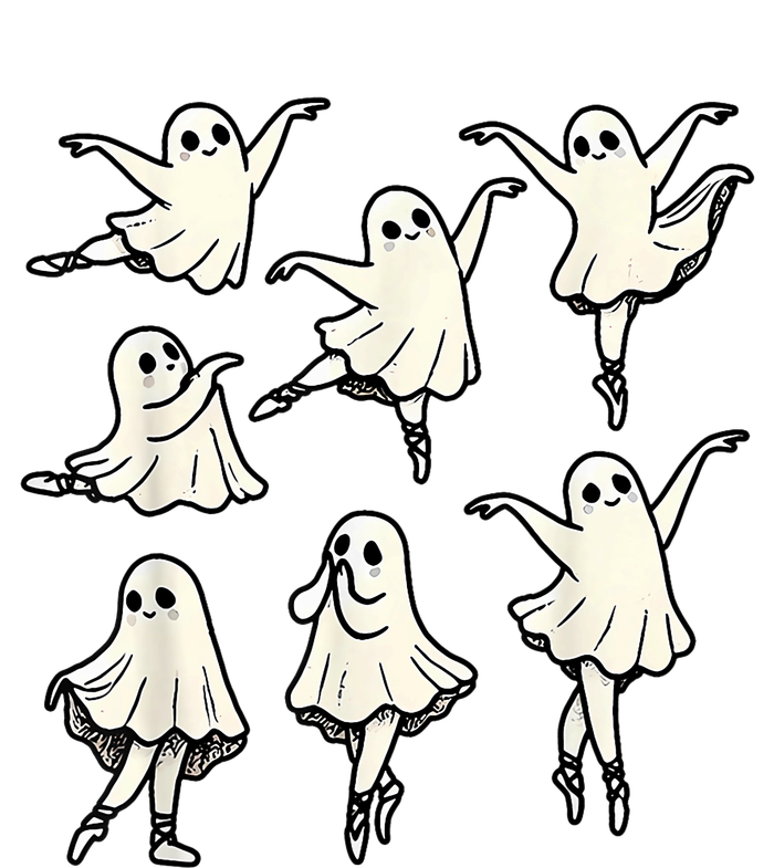 Ballet Ghost Ballet Dancer Spooky Dance Teacher Halloween Toddler T-Shirt