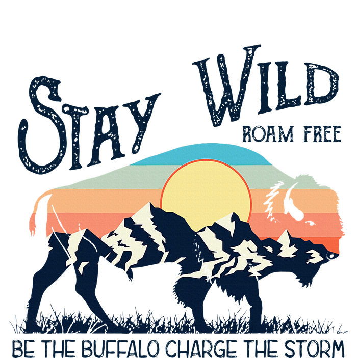 W4mx Retro Stay Wild Roam Free The Buffalo Charge The Storm Tank Top