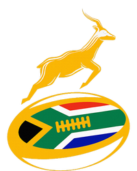 Springbok Rugby Ball & South African Flag T-Shirt