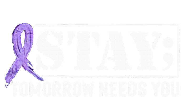 Stay Tomorrow Needs You Semicolon Suicide Prevention Insulated Varsity Jacket