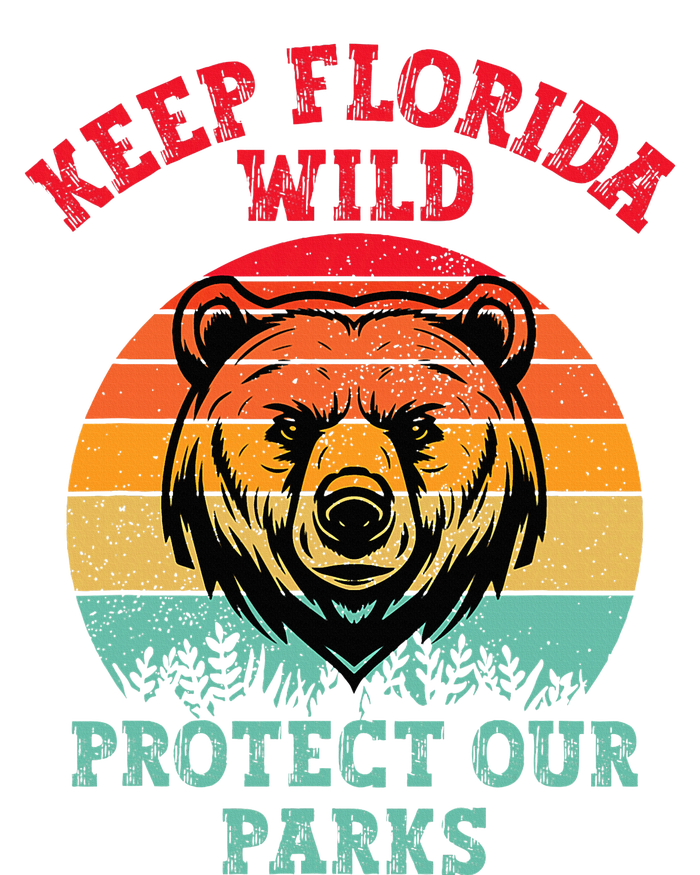 Keep Florida Wild Protect Our Parks Flat Bill Trucker Hat