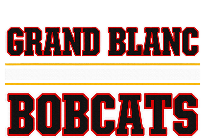 Grand Blanc Bobcats Horizontal Stripes PosiCharge RacerMesh Polo