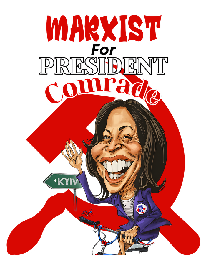 Marxist For President Comrade Kamala Harris Funny President Tie-Dye T-Shirt