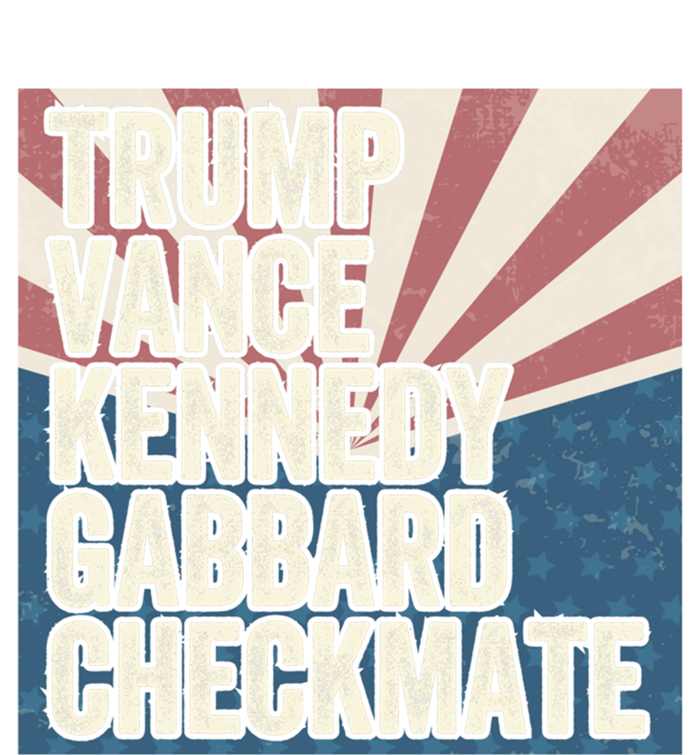 Trump Vance Kennedy Gabbard Checkmate American Flag Chess Performance Fleece Hoodie