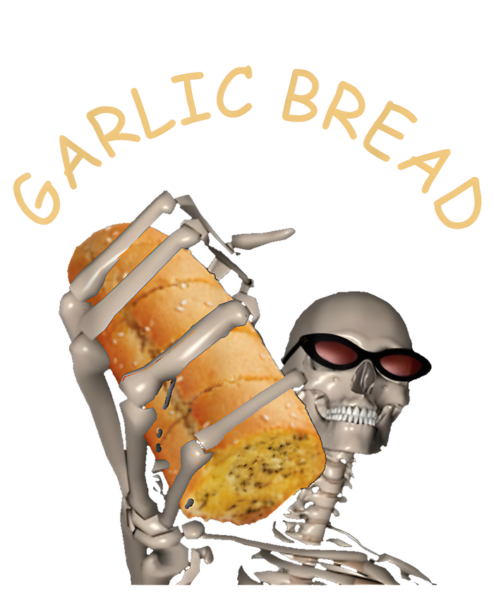 Garlic Bread Cool Skeleton Meme Funny Cooling Performance Crew T-Shirt