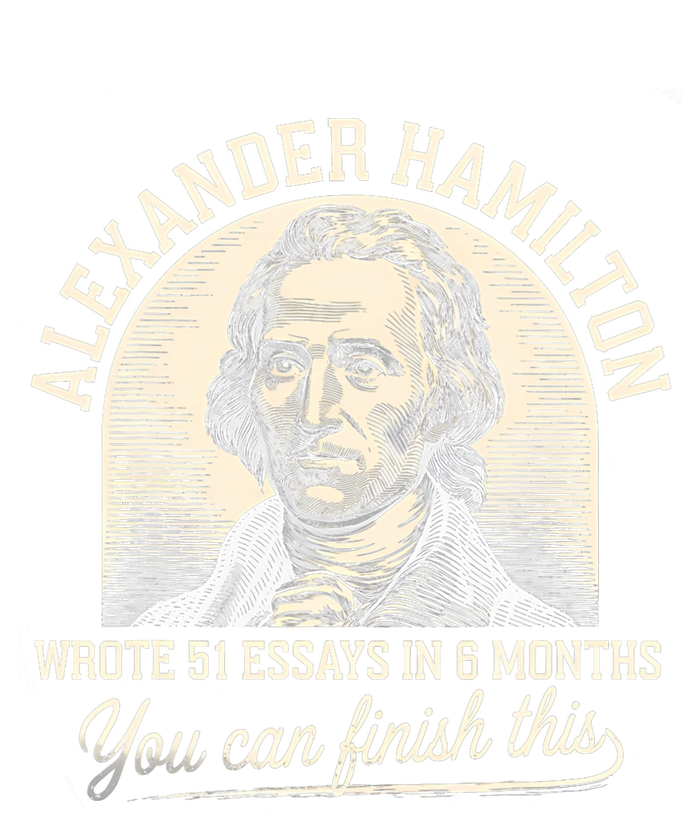 Alexander Hamilton Wrote 51 Essays In 6 Months Vintage Women's Knotted Racerback Tank