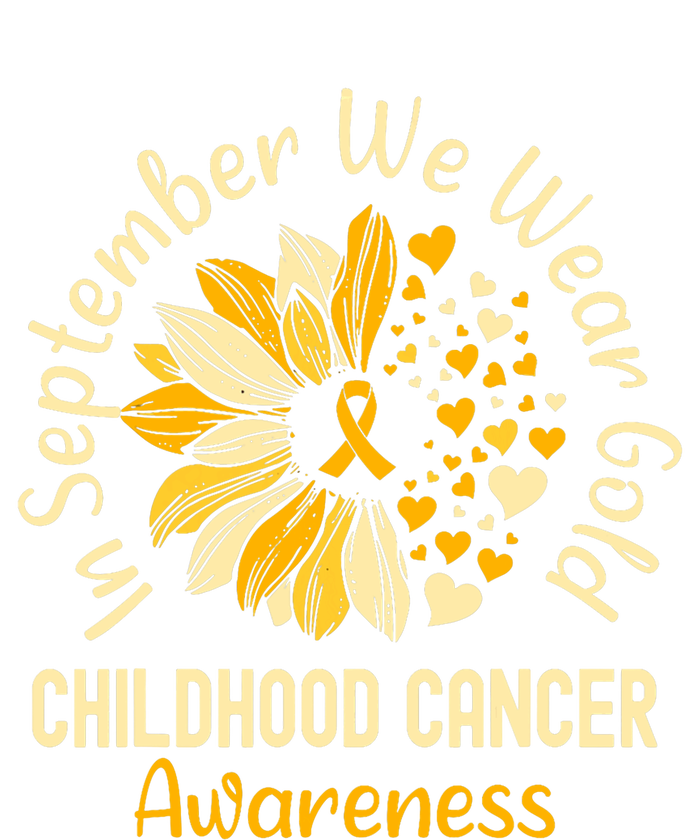 Childhood Cancer Awareness In September We Wear Gold Tank Top