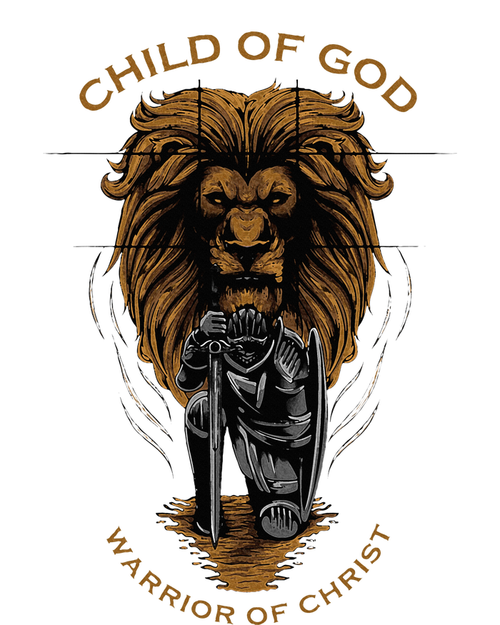 Child Of God Warrior Of Christ Jesus Christian Faith Graphic T-Shirt