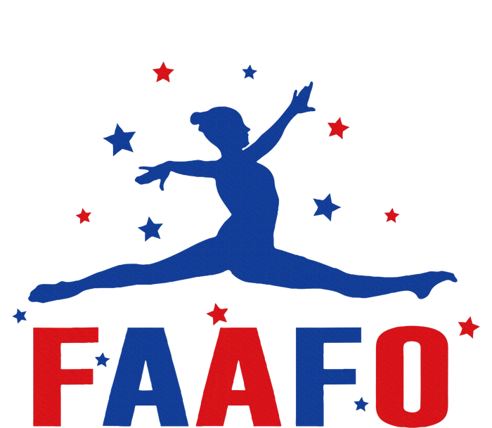 Faafo Gymnastic Girl Patriotic American Gymnast Flag Performance Sprint T-Shirt