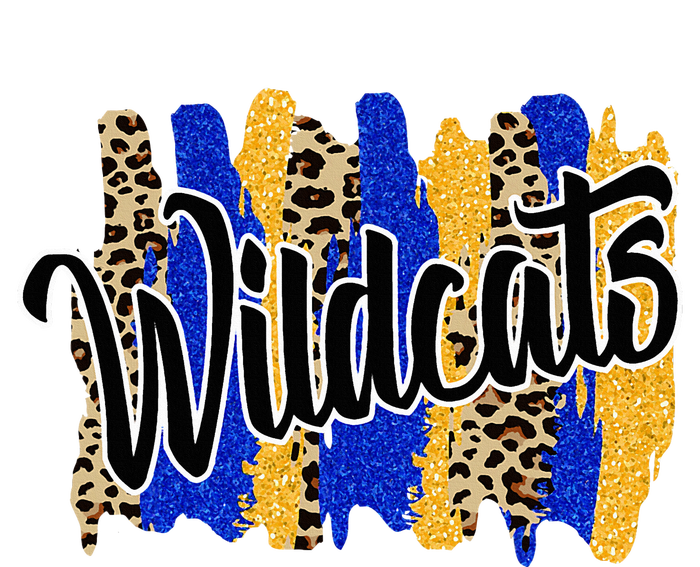 Wildcats Swash Blue Yellow School Spirit T-Shirt