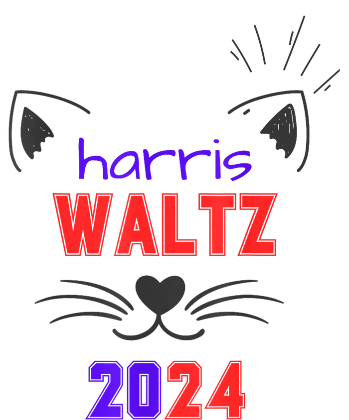 Cat Ladies For Harris Waltz Cat 2024 President Harris Waltz T-Shirt