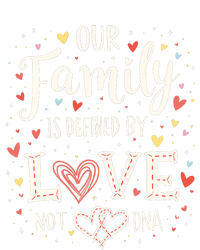 Defined By Love Not Dna Adoption Family Adoption Day Bella+Canvas Jersey Crop Tee