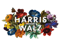 Harris Walz 2024 Floral Feminine Women Harris Waltz 2024 Gift T-Shirt