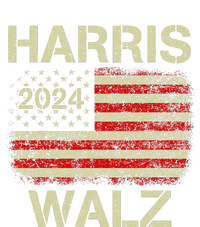 Harris Walz 2024 Kamala Harris 2024 Tim Walz 2024 Usa Flag Gift Womens California Wash Sweatshirt